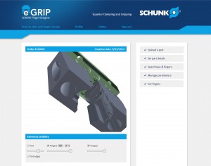 SCHUNK eGrip verkürzt die Konstruktions- und Bestellzeit für individuell geformte Greiferfinger auf gerade einmal 15 Minuten. 