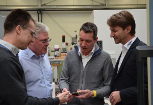 Führten die Tests gemeinsam durch (v.l.): Ulrich Czogalla, Jürgen Heiler, Technische Beratung und Verkauf bei der HAM-Vertriebsgesellschaft Fritz Hartmann GmbH, Leiter Außendienst Achim Schweikart und Geschäftsführer Niko Sauter.
