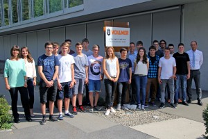 Vollmer begrÃ¼ÃŸte 17 neue Gesichter zum Ausbildungsstart am 1. September 2015 - seit diesem Jahr gibt es erstmals auch ein Stipendium fÃ¼r Studenten.