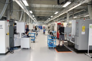 Sauber und geräuscharm – modernste Produktion in temperaturstabilisierter Fertigungsumgebung.