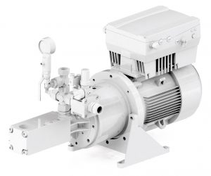 Bei der neuen KTS Schraubenspindelpumpe von KNOLL erfolgt der Druckanstieg auf etwa 100 bar in nur 0,3 Sekunden. 