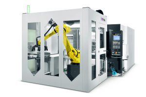 Starc â€“ Standard Automation Robot Cell im Teamwork mit dem neuen FrÃ¤s-Dreh-Zentrum MT 831 Twin