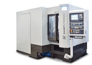SG 160 ,,Sky Grind": die auf der EMO 2015 erstmals vorgestellte und weltweit erste Trockenschleifmaschine.
