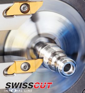 Die Schneideinsätze der SWISSCUT INNOVAL Linie können gewechselt werden, ohne die Schraube vollständig zu entfernen.