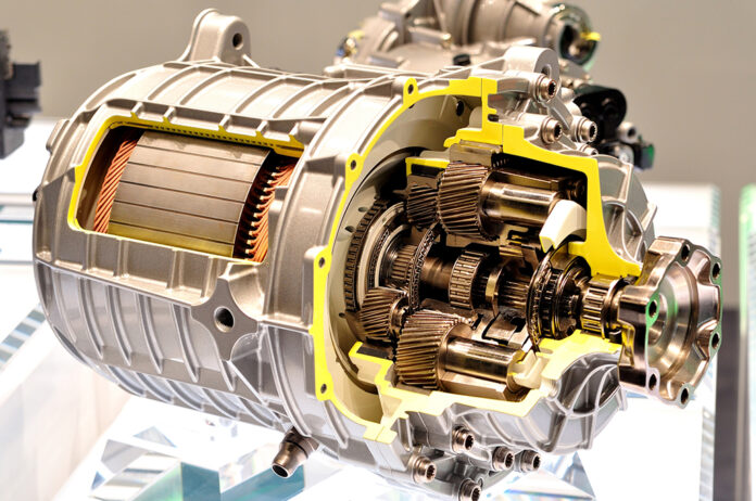 Integrated electric car drive module. With attomatic transmission.