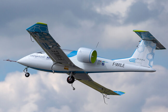 Farnborough,,Uk,-,July,16,,2014:,The,Airbus,E-fan,Is