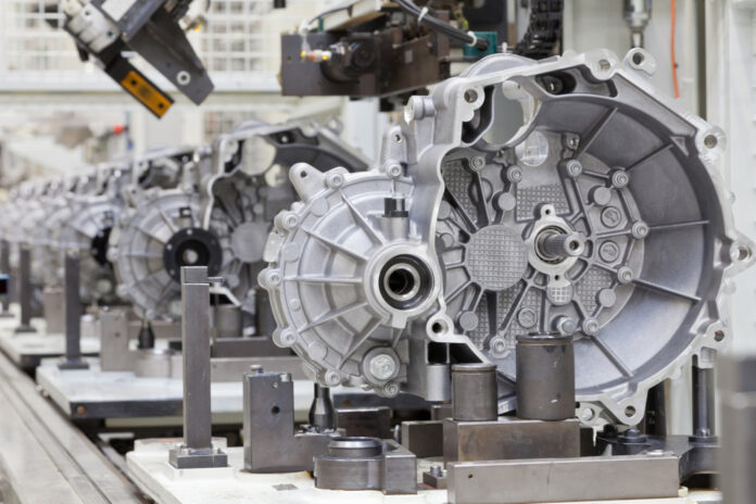 Auto Produktion Getriebegehäuse Schaltgetriebe