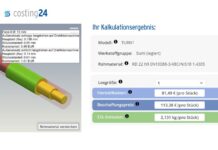 Onlinekalkulation mit CAD-Modellen