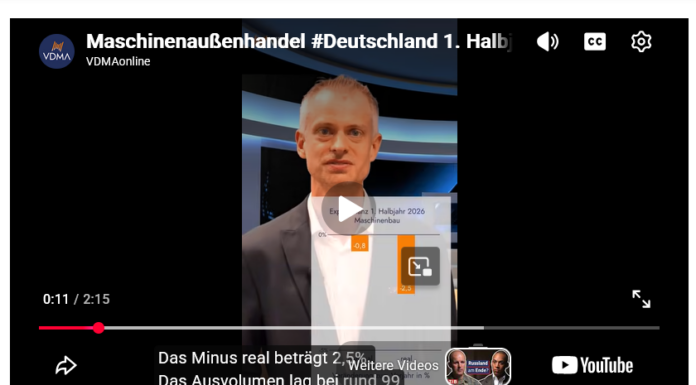 VDMA – Maschinenbau mit starkem Juni