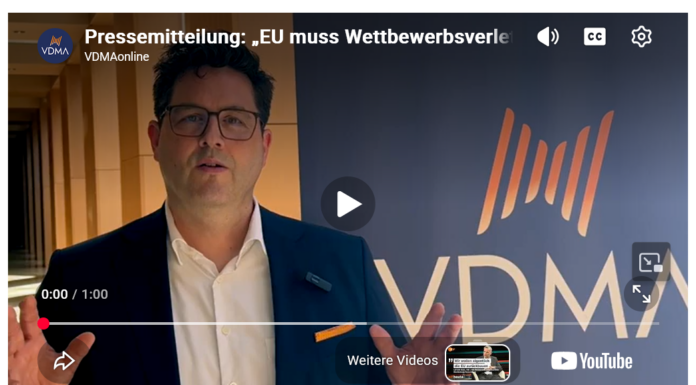Video-Tipp: Der VDMA fordert fairen Wettbewerb